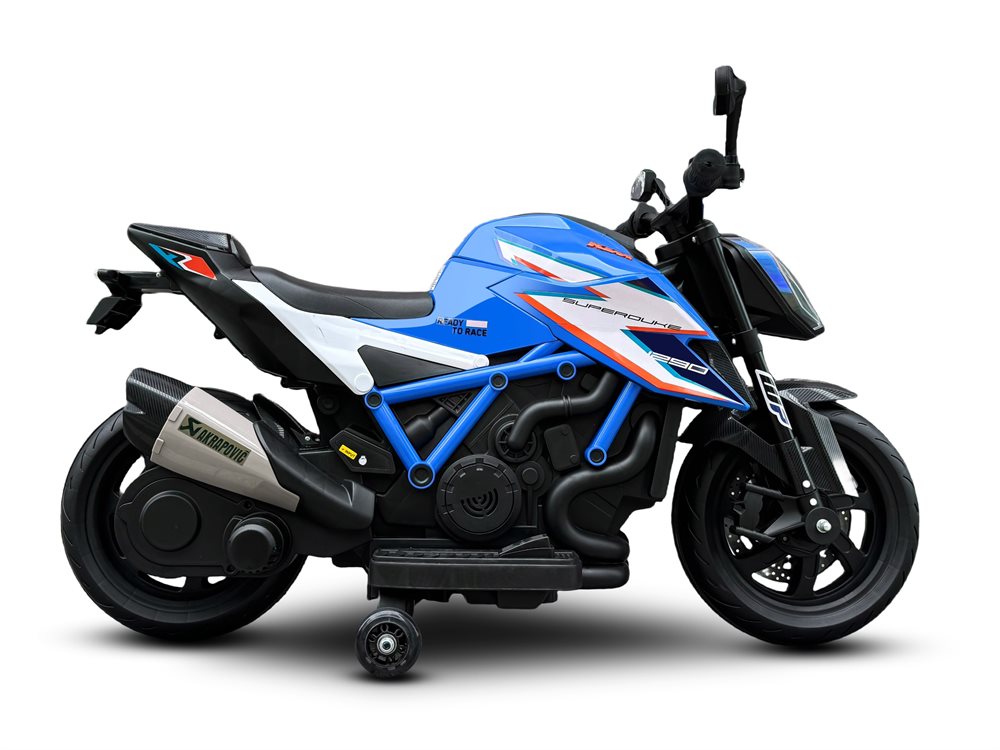 Sähkömoottoripyörä lapsille KTM X12 2x12V Sininen