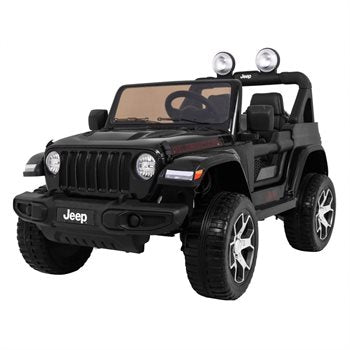 Sähköauto lapsille Jeep Wrangler Rubicon 4x12V, musta