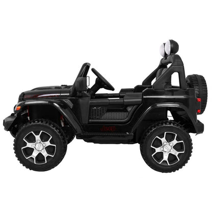 Sähköauto lapsille Jeep Wrangler Rubicon 4x12V, musta