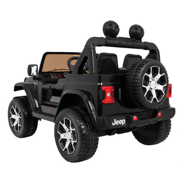 Sähköauto lapsille Jeep Wrangler Rubicon 4x12V, musta
