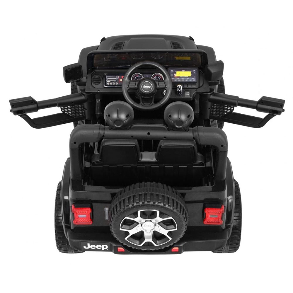 Sähköauto lapsille Jeep Wrangler Rubicon 4x12V, musta