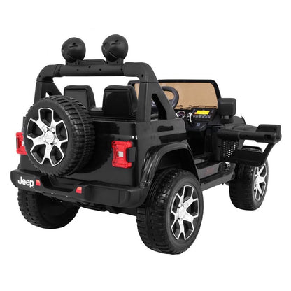 Sähköauto lapsille Jeep Wrangler Rubicon 4x12V, musta