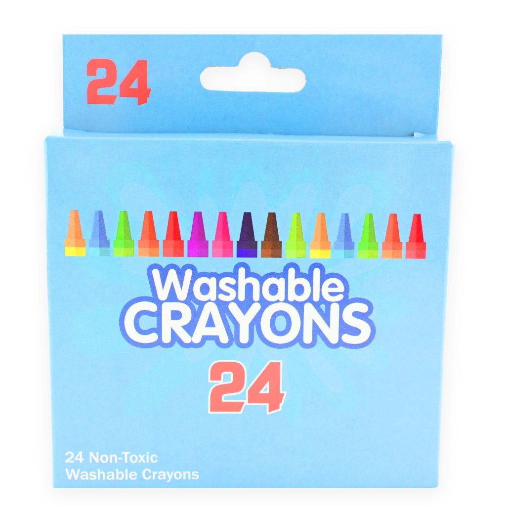 Washable Crayons – 24-pack