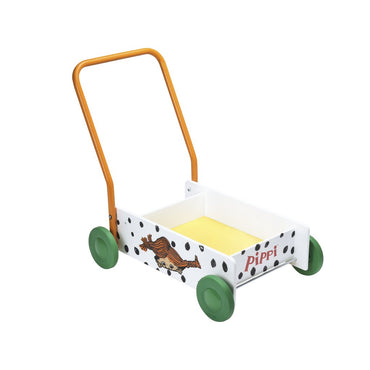 Pippi oppii kävelemään vaunuilla