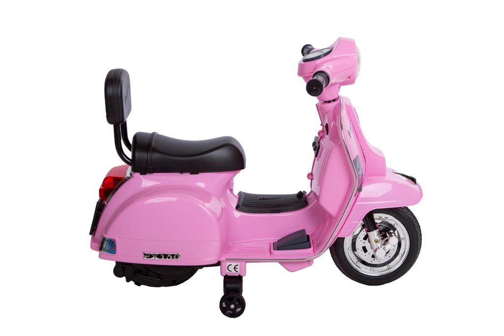 Lasten sähköskootteri Vespa PX150 6V Pink