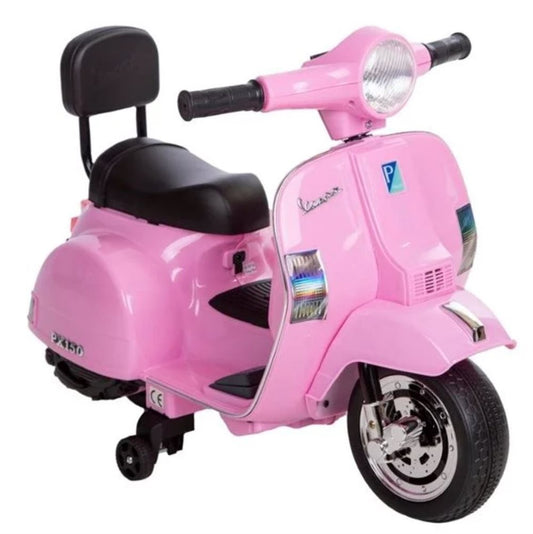 Elscooter barn Vespa PX150 6V Rosa