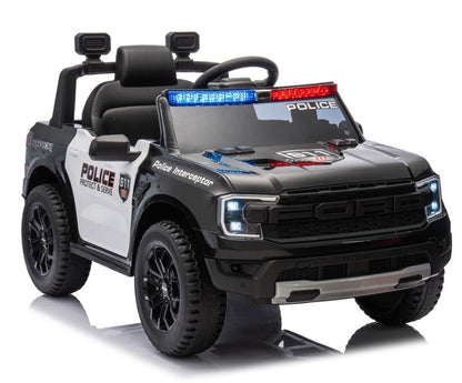 Sähköauto lapsille Ford Ranger Poliisi nahkaistuimilla