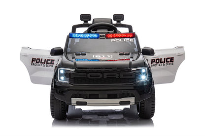 Sähköauto lapsille Ford Ranger Poliisi nahkaistuimilla