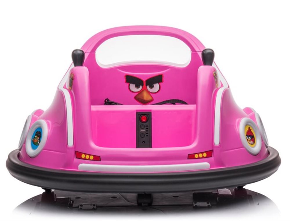 Sähköauto lapsille Angry Birds -törmäilyauto, vaaleanpunainen