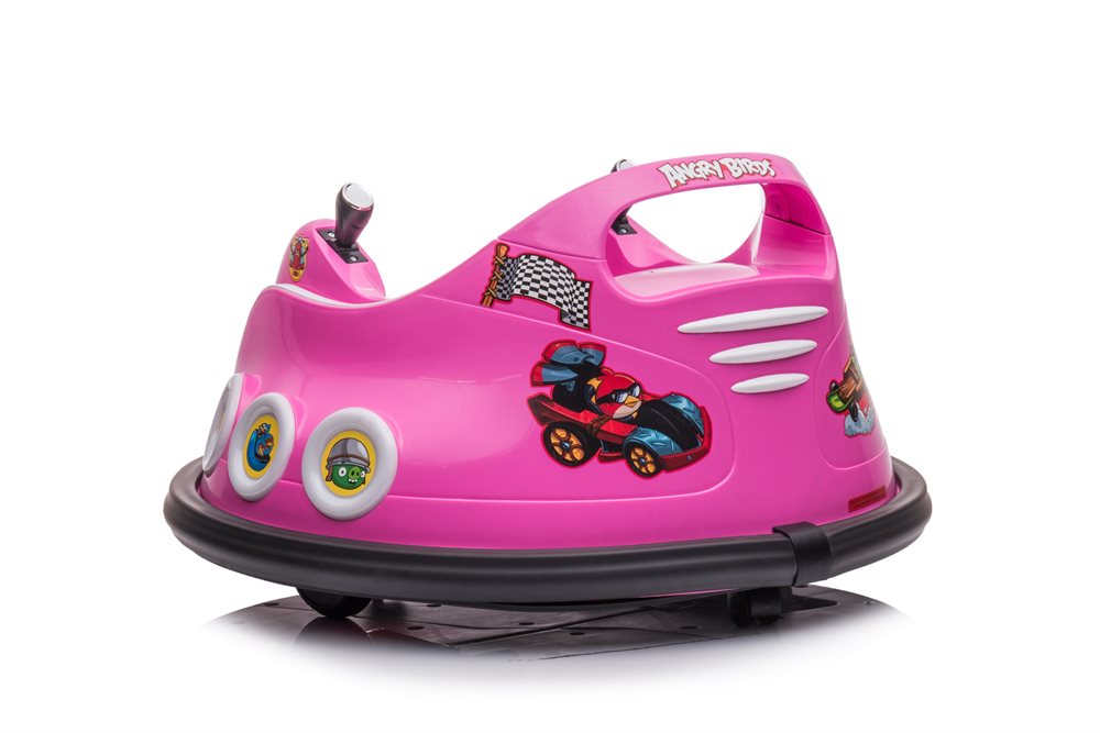 Sähköauto lapsille Angry Birds -törmäilyauto, vaaleanpunainen