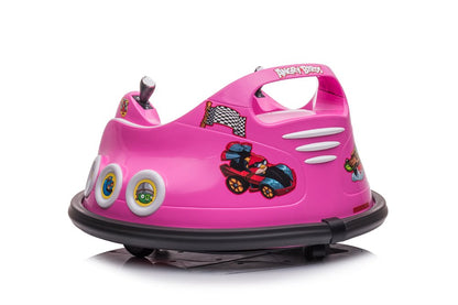 Sähköauto lapsille Angry Birds -törmäilyauto, vaaleanpunainen