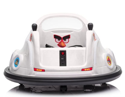 Sähköauto lapsille Angry Birds Bumper Auto Valkoinen