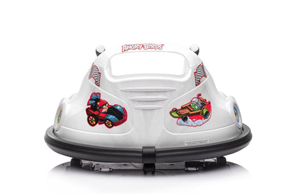 Sähköauto lapsille Angry Birds Bumper Auto Valkoinen