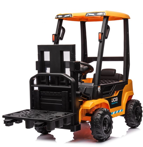 Sähköauto lapsille JCB Truck 12V nahkaistuimella