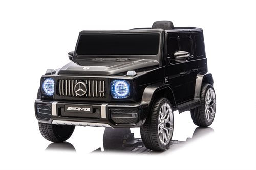 Sähköauto lapsille Mercedes AMG G63 2x12V Musta (Pehmeät EVA-renkaat)