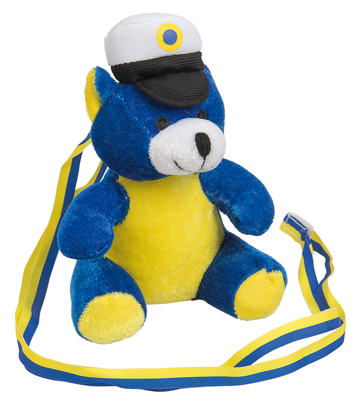 Blågul Student nalle