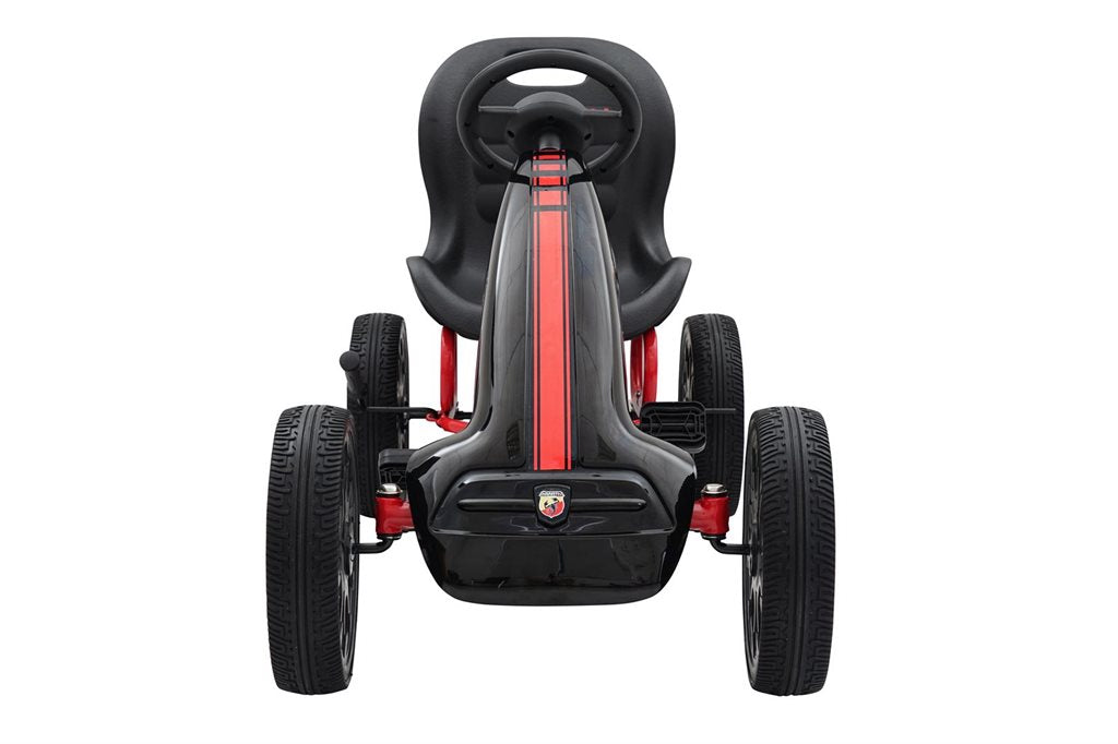 Polkutettava Abarth-kartingauto, musta