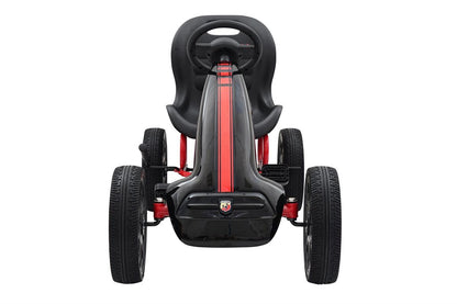 Polkutettava Abarth-kartingauto, musta