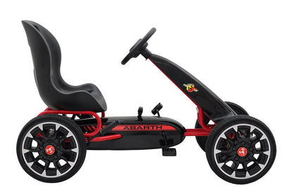 Polkutettava Abarth-kartingauto, musta