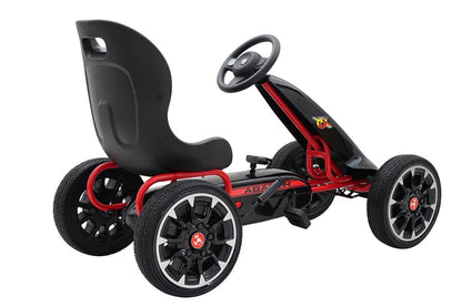Polkutettava Abarth-kartingauto, musta