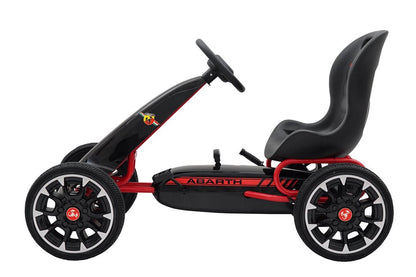 Polkutettava Abarth-kartingauto, musta