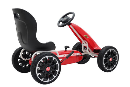 Polkuauto Abarth gokart punainen