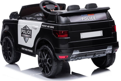 Sähköauto Lapset Azeno Police SUV musta