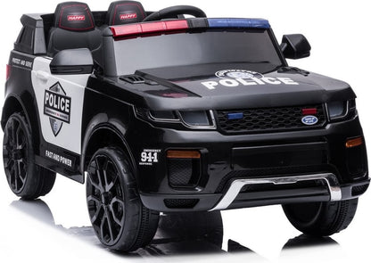 Sähköauto Lapset Azeno Police SUV musta