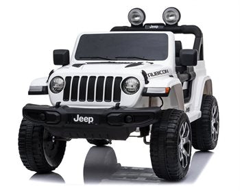 Lasten sähköauto Jeep Wrangler Rubicon 4x12V Valkoinen