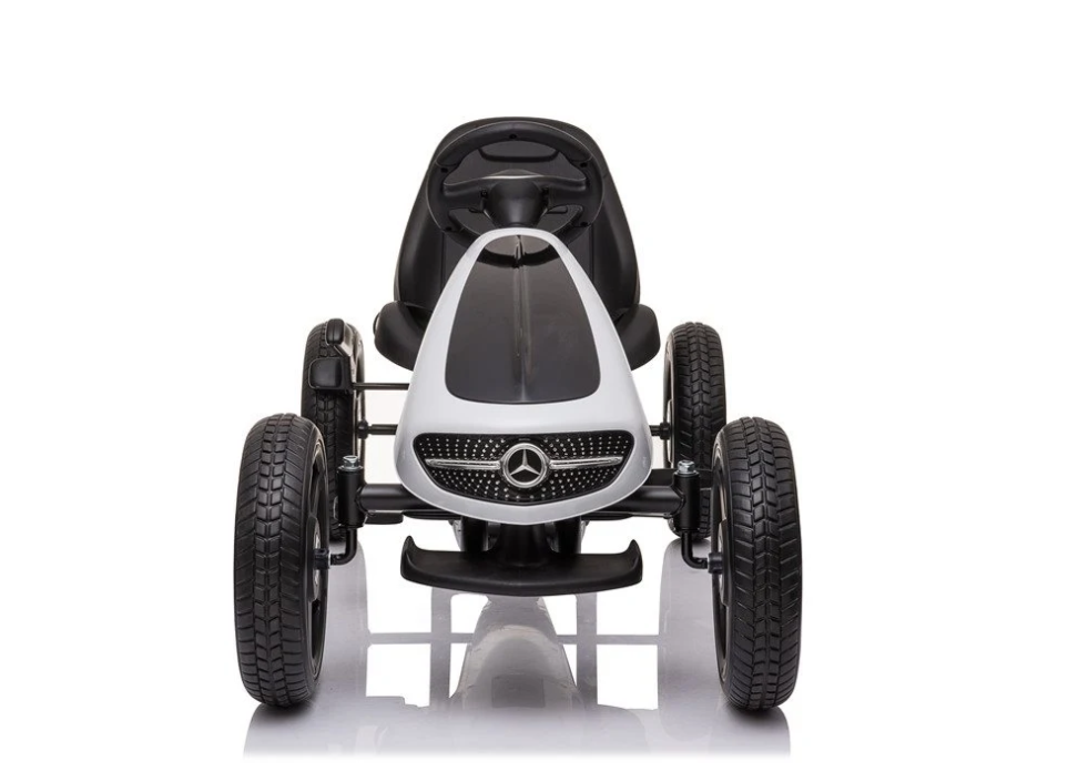 Trampoliini Mercedes Benz karting valkoinen