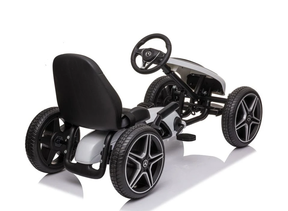 Trampoliini Mercedes Benz karting valkoinen
