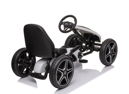 Trampoliini Mercedes Benz karting valkoinen