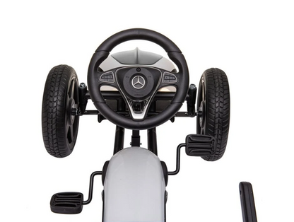 Trampoliini Mercedes Benz karting valkoinen