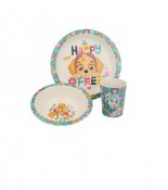 Paw Patrol Skye, ECO bambu, päivällinen, 3 osaa