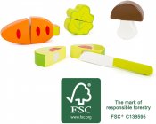 Leksaksmat vihannekset irrotettava Velcro