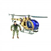 Helikopteri sotilas ja ääntä ja valoa