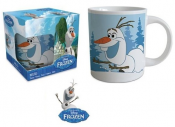 Muki OLAF motiivit (Disney Frozen) lahjapakkauksessa! (Valkoinen teksti sinisellä Bg