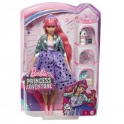 Barbie Princess Adventure Deluxe-nukke violetti mekko
