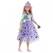 Barbie Princess Adventure Deluxe-nukke violetti mekko