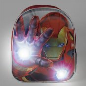 Marvel Ironman 3D reppu valolla