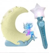 Catching Stars -pelit, joissa on lampputähdet, valkoinen / sininen