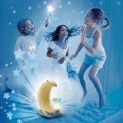 Catching Stars -pelit, joissa on lampputähdet, valkoinen / sininen