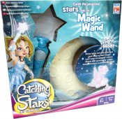 Catching Stars -pelit, joissa on lampputähdet, valkoinen / sininen