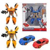 Muuttamassa robotin auton ääni ja valo