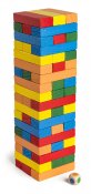 värikäs torni jenga lasten peli 54 osaa