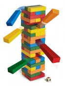 värikäs torni jenga lasten peli 54 osaa