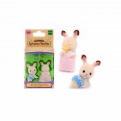 Sylvanian Families Suklaa Rabbit Twins Mini Dolls