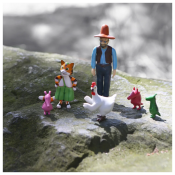 Viiru ja Pesonen Hahmot, Mukana Pesonen, Viiru, Kana ja 3 Pikku-Ukkoa