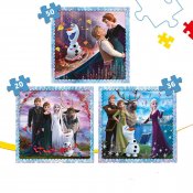 3-in-1 Lasten Palapeli Disney Frozen (20, 36, 50 palaa)