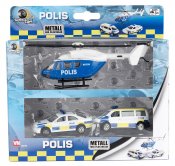 Ruotsin poliisiauto metallia